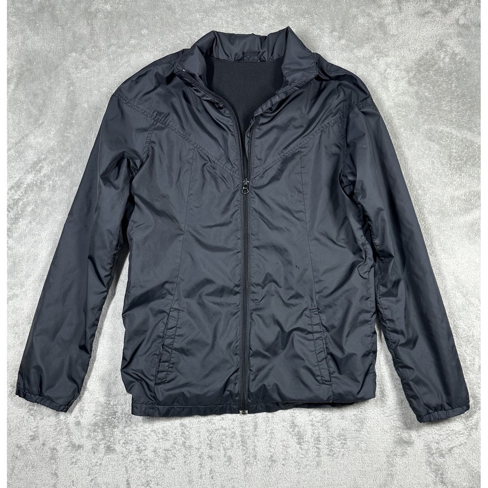 Oakley Jacket Mens Small Black Full Zip Windbreaker Lightweight Outdoor Coat